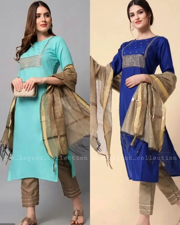 Daily Wear Kurta Set - Red, S