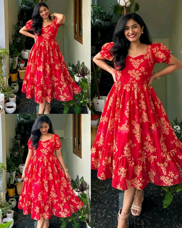 Super Fresh Maxi with beautiful floral print   - M