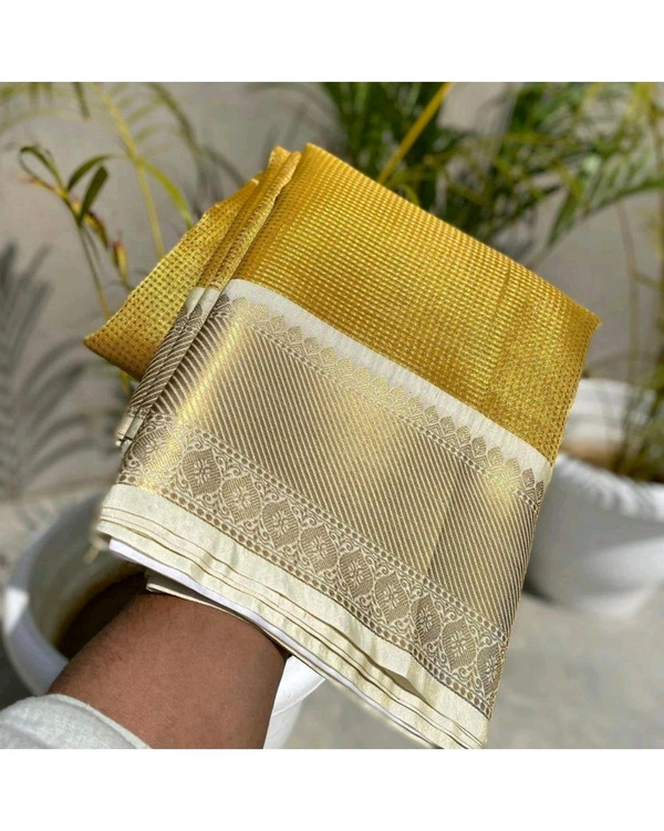 BANARASI SOFT PATTA NITA PATTU TISSUE SAREE   - Free Size