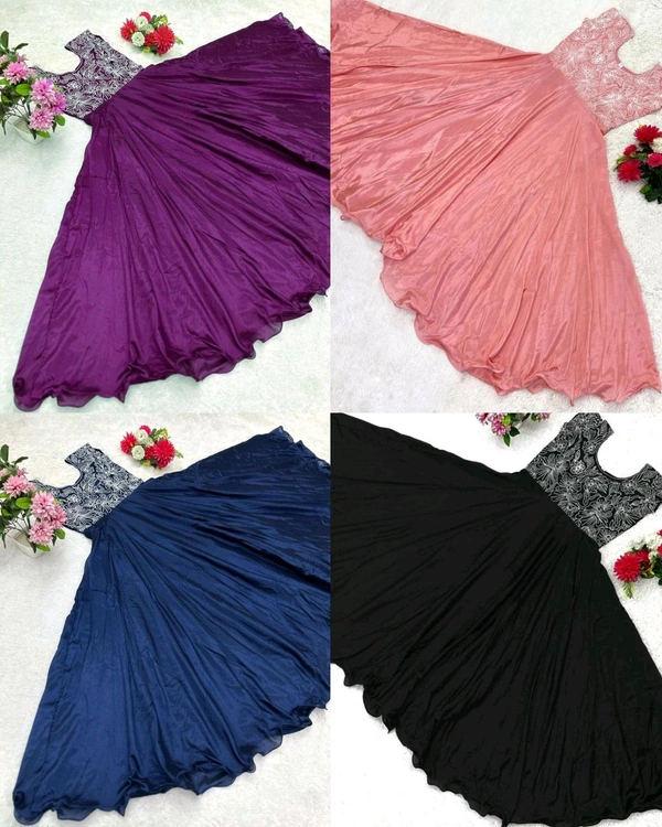 Trendy Embroidered Work and Beautiful - Pink, XL