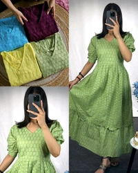 Trendy Elegance Hakoba Maxi - Wine, S