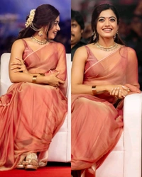 Pushpa 2 Rashmika mam Inspired Saree - Free Size