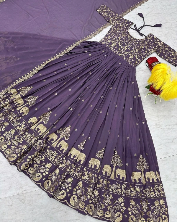 Launching New Festival Gown - Wisteria, 2XL