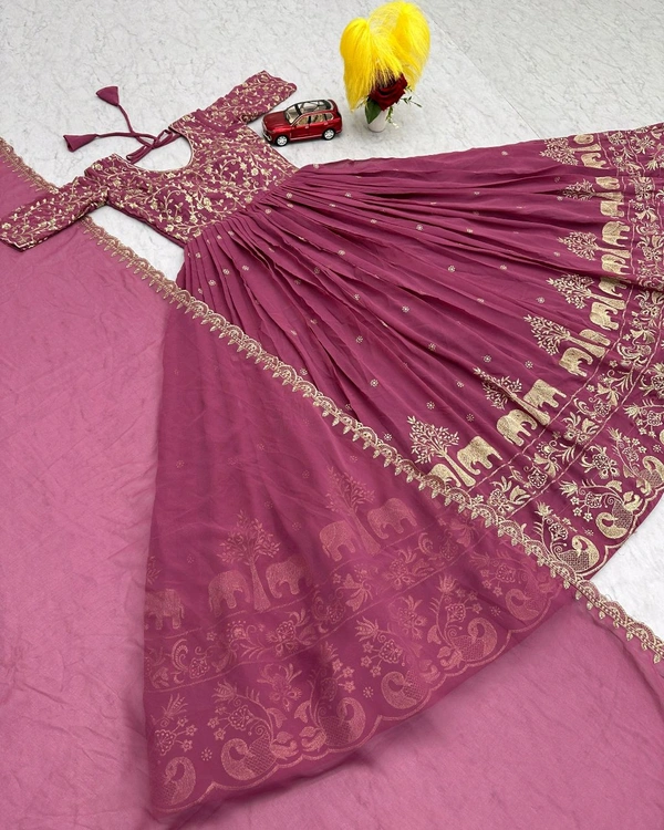 Launching New Festival Gown - Hibiscus, M