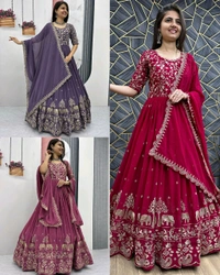 Launching New Festival Gown - Hibiscus, M
