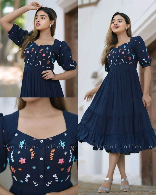 Pretty Gown - Navy Blue, S