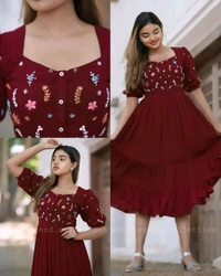 Pretty Gown - Navy Blue, S
