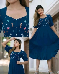 Pretty Gown - Navy Blue, S