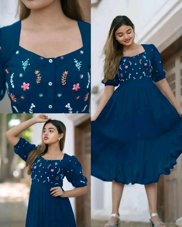 Pretty Gown - Navy Blue, S