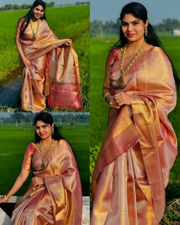 Ambani wedding jyothika mam Inspired saree - Unstitched, Pink