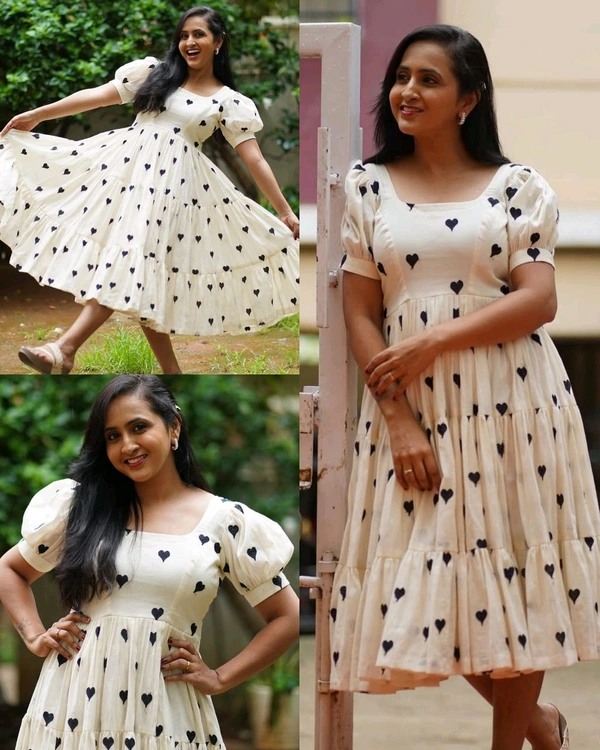 Valentine Special Heart Women dress - Black, S