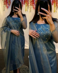 Trending Sparkle Handwork look for Festival Wear - Morocco Brown, S