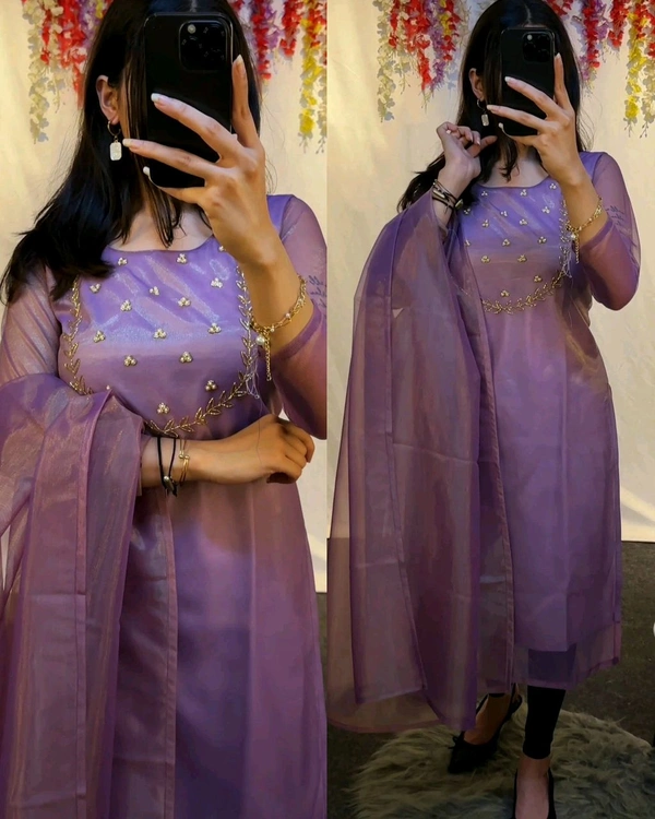 Trending Sparkle Handwork look for Festival Wear - Morocco Brown, S