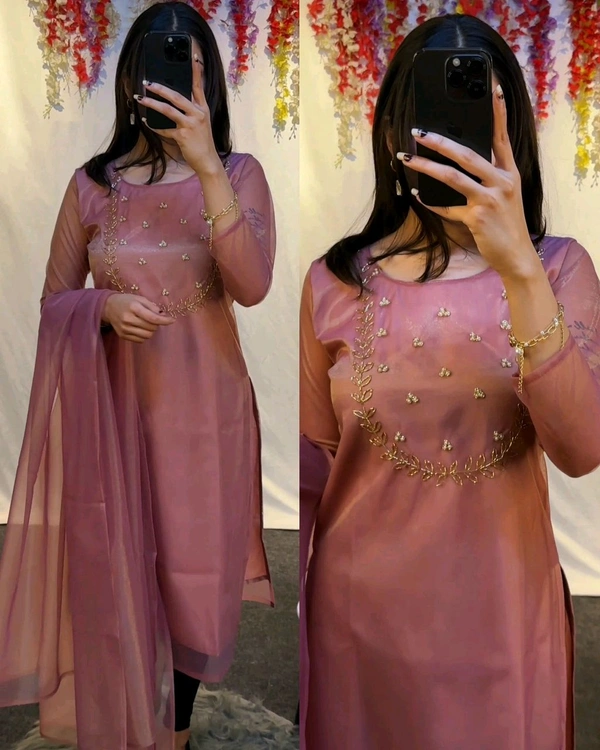 Trending Sparkle Handwork look for Festival Wear - Morocco Brown, S