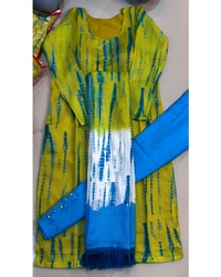 Colourfull Kurti Dupatta & Pant Set - XL