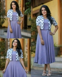 Party wear Gown With Coat - Sinbad, S