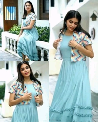 Party wear Gown With Coat - Sinbad, S