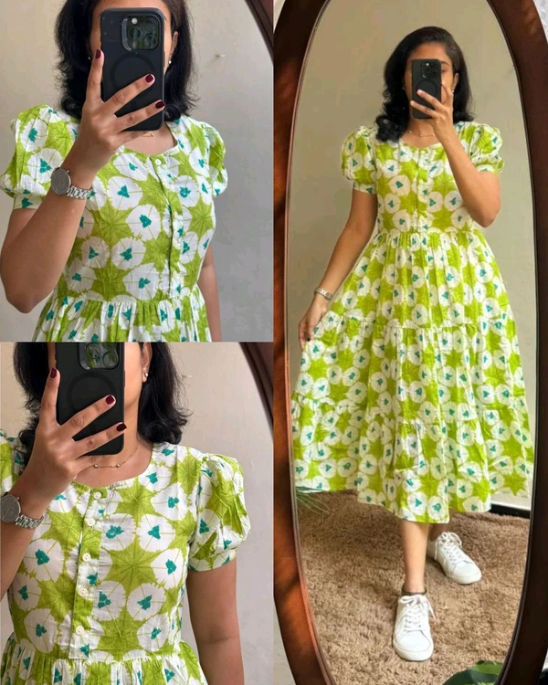 Pretty Trendy Middy Gown!! - Green, M