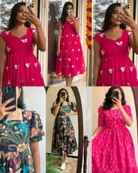 Pretty Trendy Middy Gown!! - Green, M