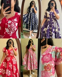 Pretty Trendy Middy Gown!! - Green, M