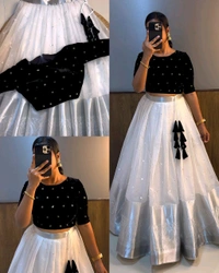 Trendy Fully Stitched Beautiful Crop top + Skirt Only
 - Mauve, S