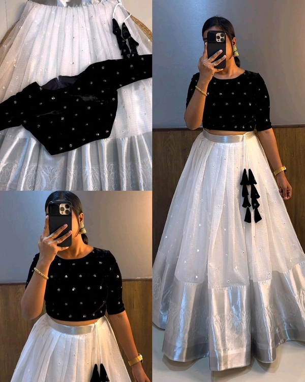 Trendy Fully Stitched Beautiful Crop top + Skirt Only
 - Mauve, S