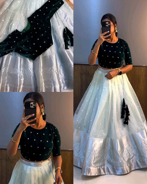 Trendy Fully Stitched Beautiful Crop top + Skirt Only
 - Mauve, S