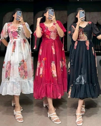 BEAUTIFUL FLORAL MAXI 🌺 🌺  - Blue, S