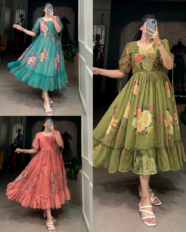 BEAUTIFUL FLORAL MAXI 🌺 🌺  - Blue, S