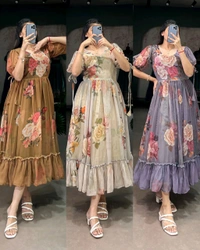 BEAUTIFUL FLORAL MAXI 🌺 🌺  - Blue, S