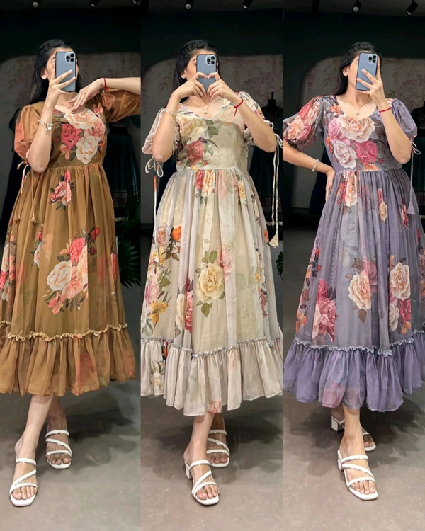 BEAUTIFUL FLORAL MAXI 🌺 🌺  - Blue, S