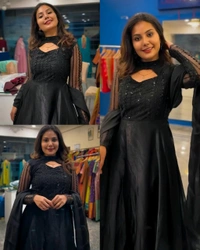 New Way Style & Unique Design New Anarkali Suit
 - Maroon, M