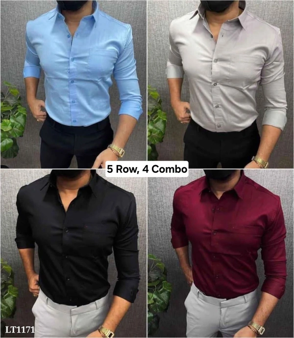 4 Piece shirt Combo - L, 5th Row combo