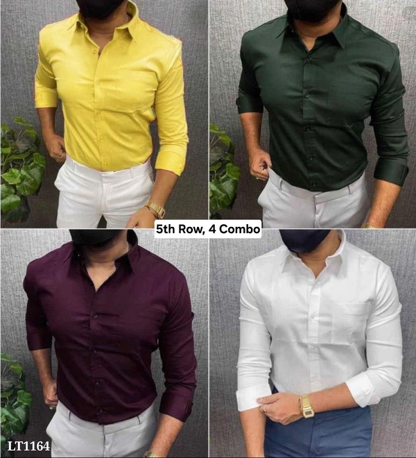 4 Piece shirt Combo - 1 Row Combo, XL