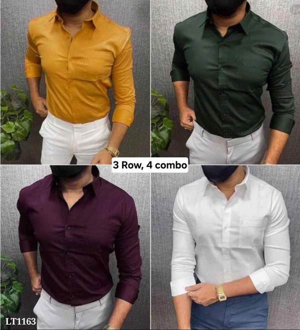 4 Piece shirt Combo - 4th Row Combo, L