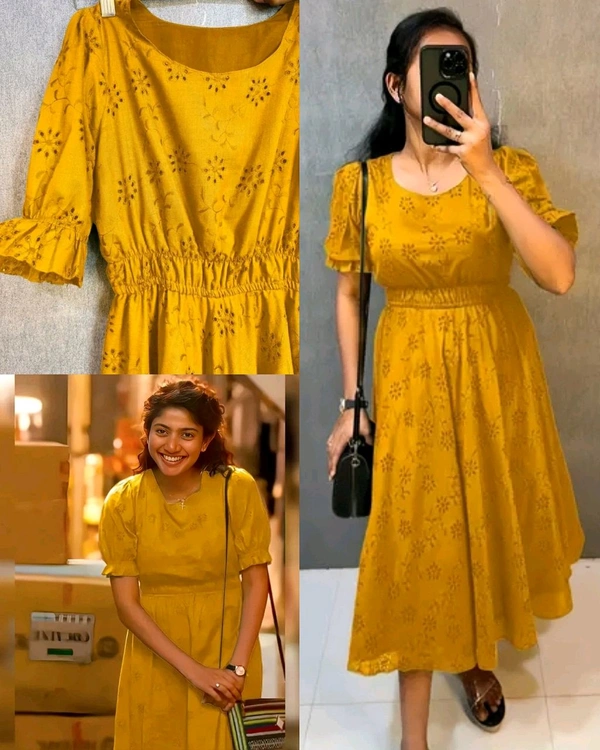 Amaran Sai Pallavi mam Inspired Outfit - Web Orange, S