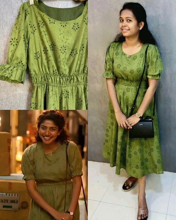 Amaran Sai Pallavi mam Inspired Outfit - Web Orange, S