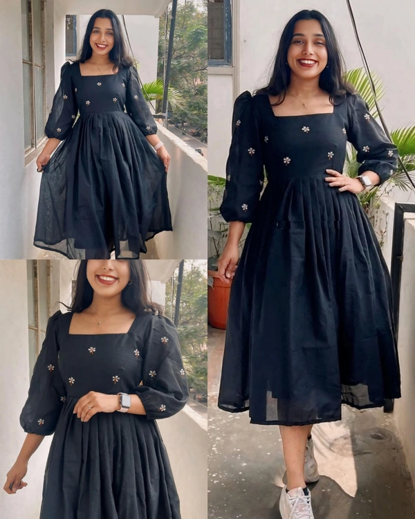 New Anarkali Embriodry Work Gown - XL