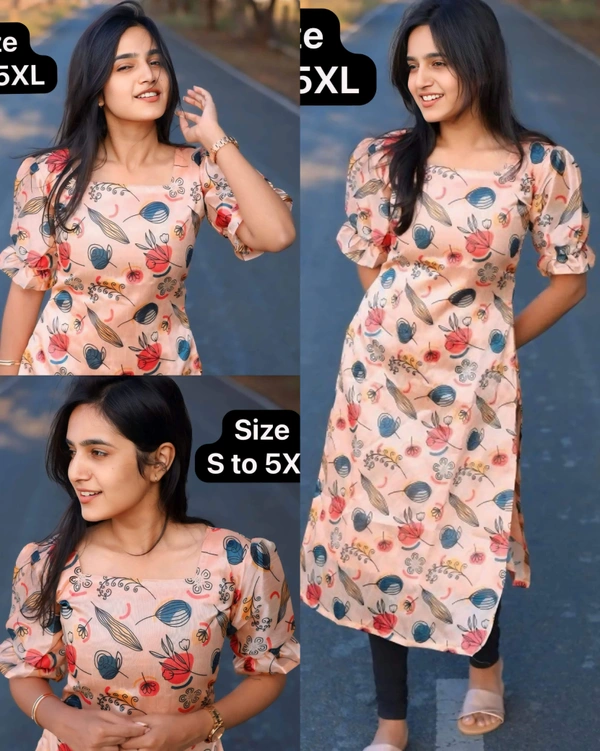 stylish at summer Season for rich wardrobe (Only Kurti) - L