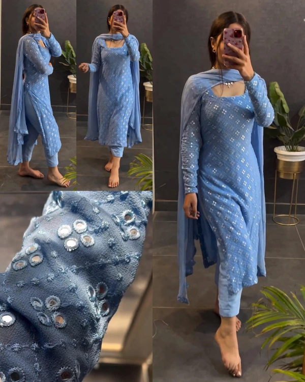 Looking Beautiful Designer Suit  - XL