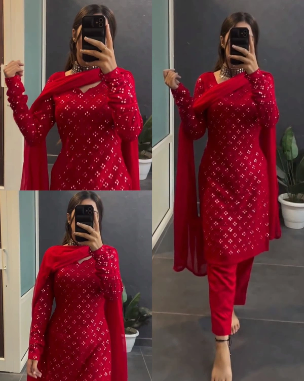 Looking Beautiful Designer Suit  - XL