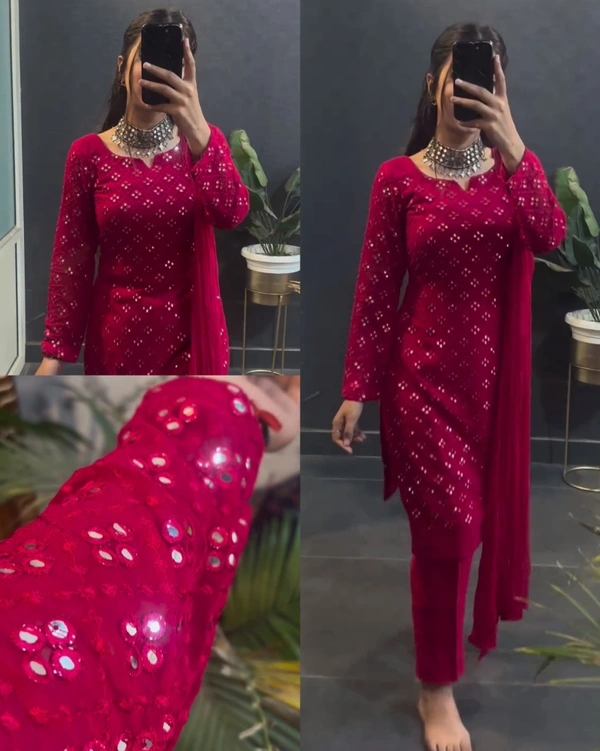 Looking Beautiful Designer Suit  - M