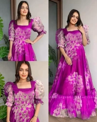 Attractive Gown for Women - Rose, XL