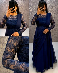 Budget friendly Party Gown + Belt + Dupata😍
 - Siren, S