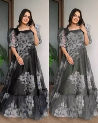 Attractive Gown for Women - Black, M