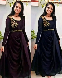 Trendy Gown for Women - Maroon, M