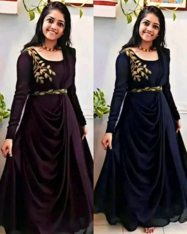 Trendy Gown for Women - Maroon, M