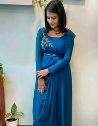 Trendy Gown for Women - Black, 2XL