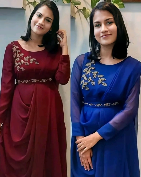 Trendy Gown for Women - Brown, L