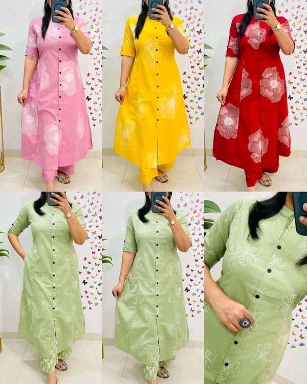 Launching exclusive Daily college & office wear Co-ord Set outfit relaxed & comfort fit 
 - Pink, M